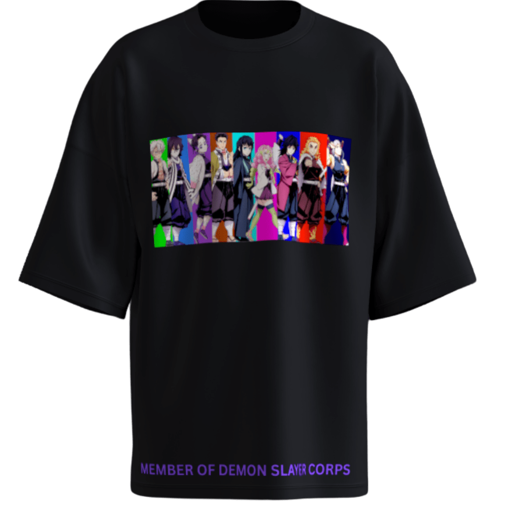Hashira Oversized Black T-Shirt