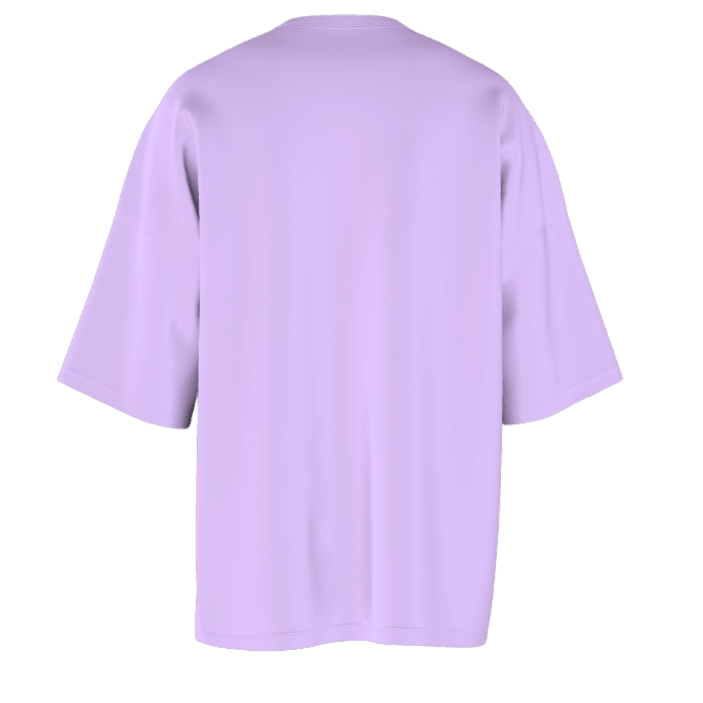 Simpsons with Skateboard Lavender Oversized T-Shirt by Allegro Style