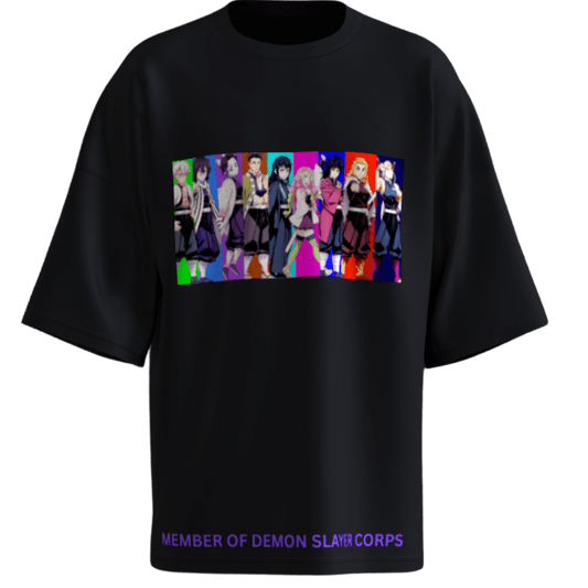 Hashira Oversized Black T-Shirt